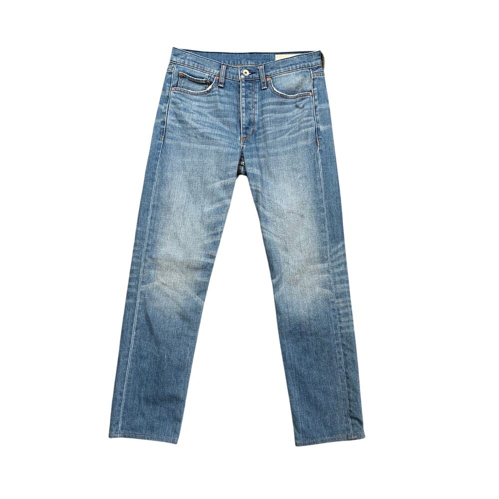 Rag & Bone Jeans Mens 29 x 29 Blue Fit 2 Slim Straight Whiskered Pockets Stretch